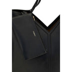 Saint Laurent Black Calf Leather Bos Taurus Shoulder Bag