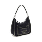 Pierre Hardy Black Calf Leather Bos Taurus Shoulder Bag