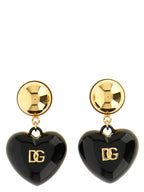Dolce & Gabbana Black Brass Earrings