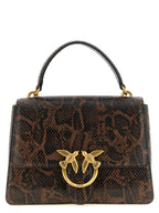PINKO Brown Calfskin Handbag