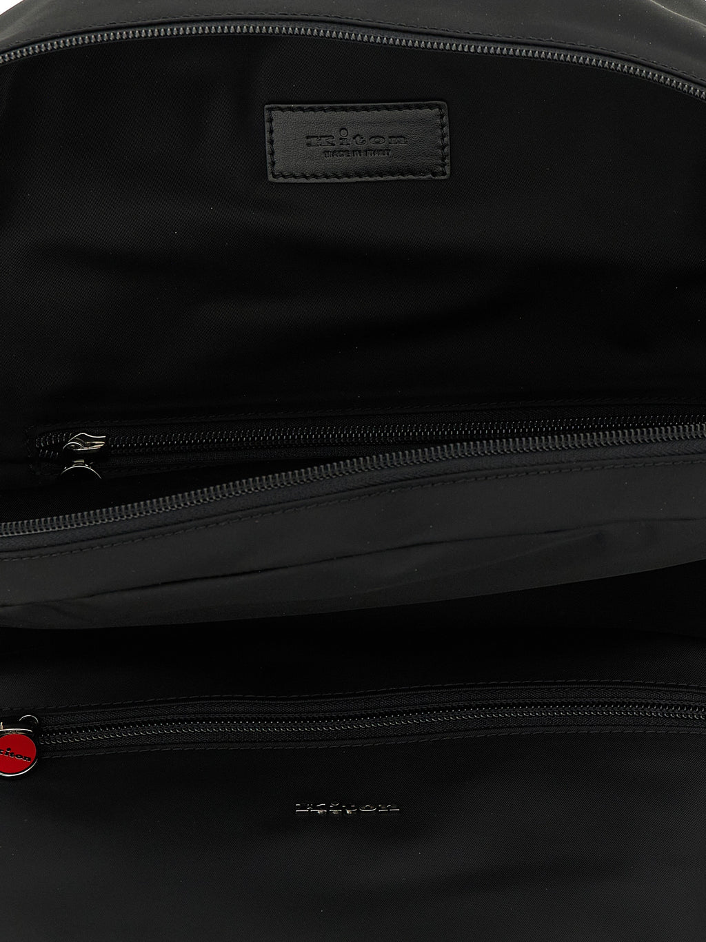 Kiton Black Polyamide Backpack