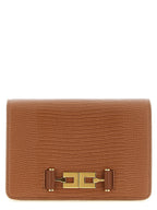 Elisabetta Franchi Brown Polyester Clutch Bag