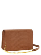 Elisabetta Franchi Brown Polyester Clutch Bag