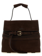 Moschino Brown Calfskin Handbag