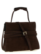 Moschino Brown Calfskin Handbag