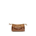 Pierre Hardy Brown Calf Leather Bos Taurus Clutch Bag