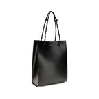 Jil Sander Black Calf Leather Bos Taurus Shoulder Bag