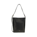 Jil Sander Black Calf Leather Bos Taurus Shoulder Bag