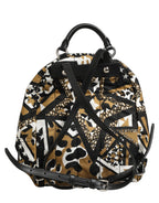 Dolce & Gabbana Multicolor Star Nylon School Travel Backpack Borse Bag
