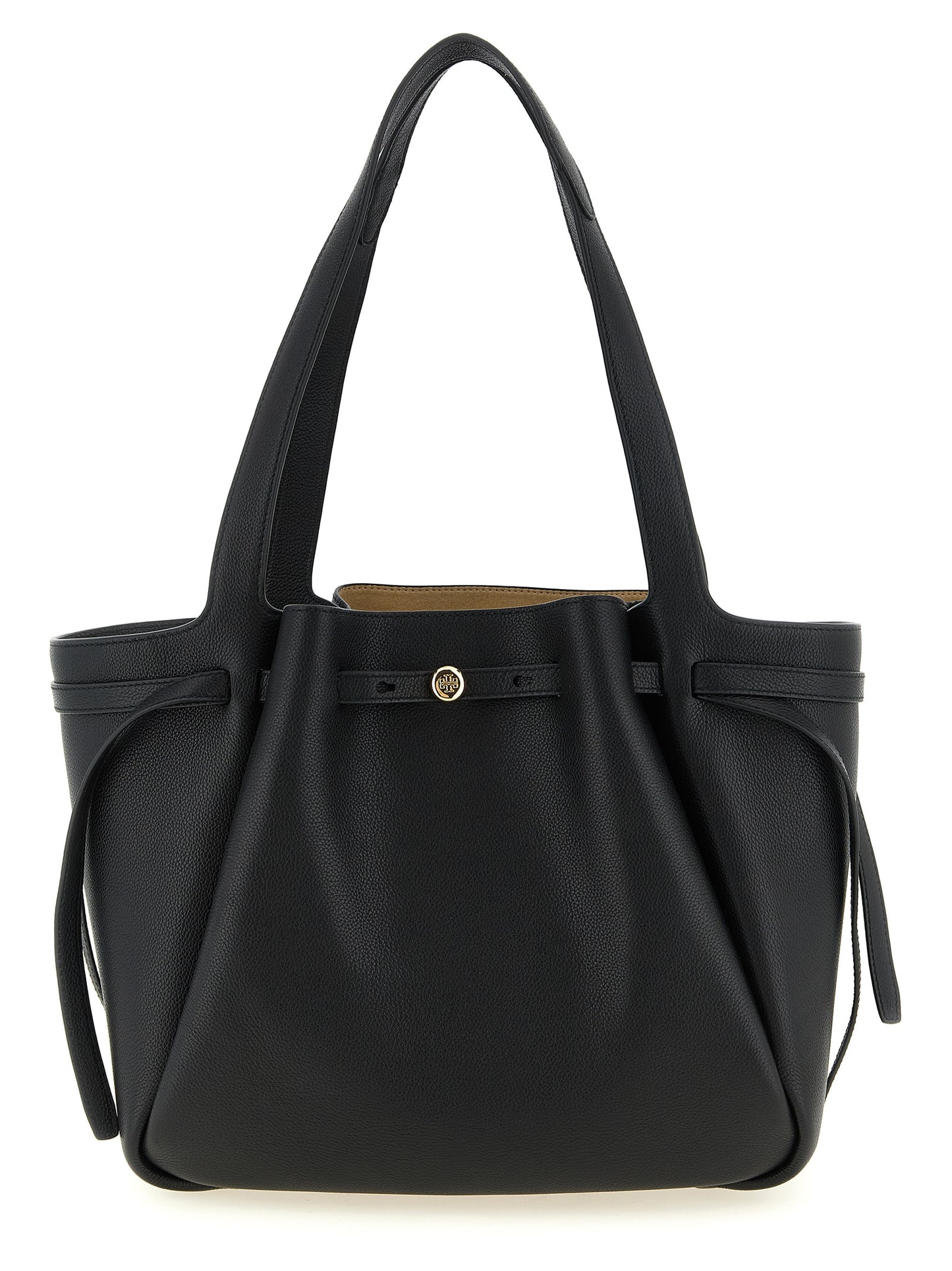 Tory Burch Black Cowhide Tote Bag