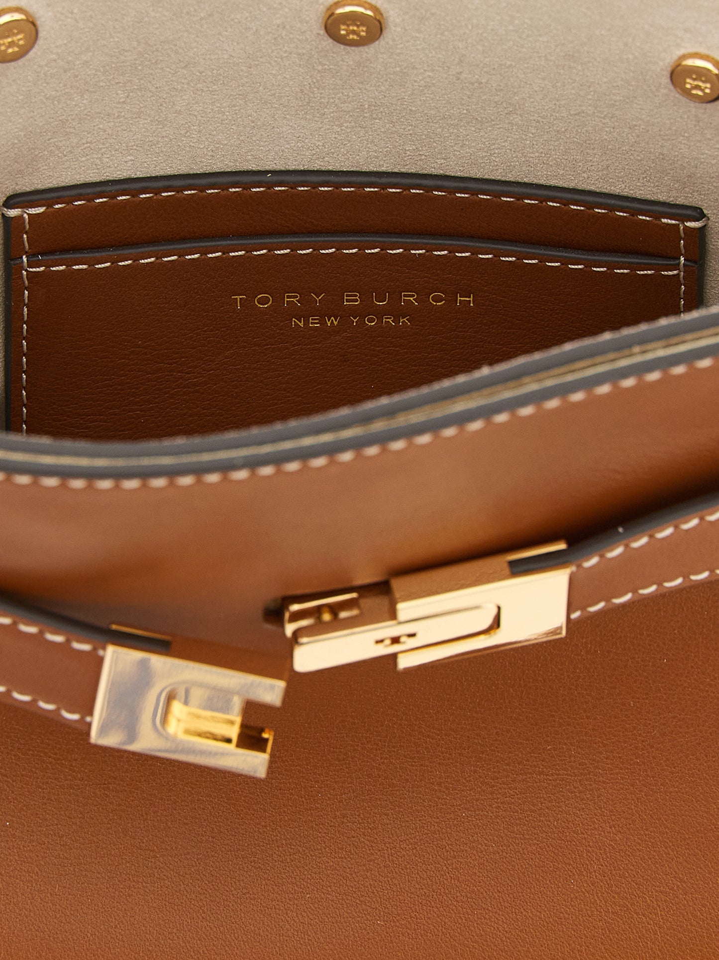 Tory Burch Brown Cowhide Crossbody Bag