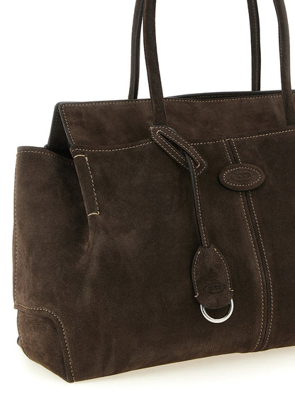 Tod's Brown Calfskin Tote Bag
