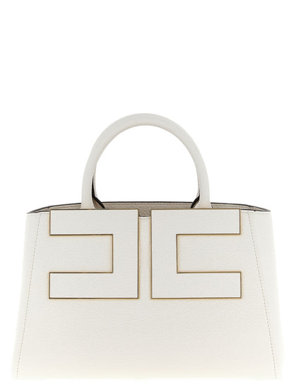 Elisabetta Franchi White Polyester Tote Bag