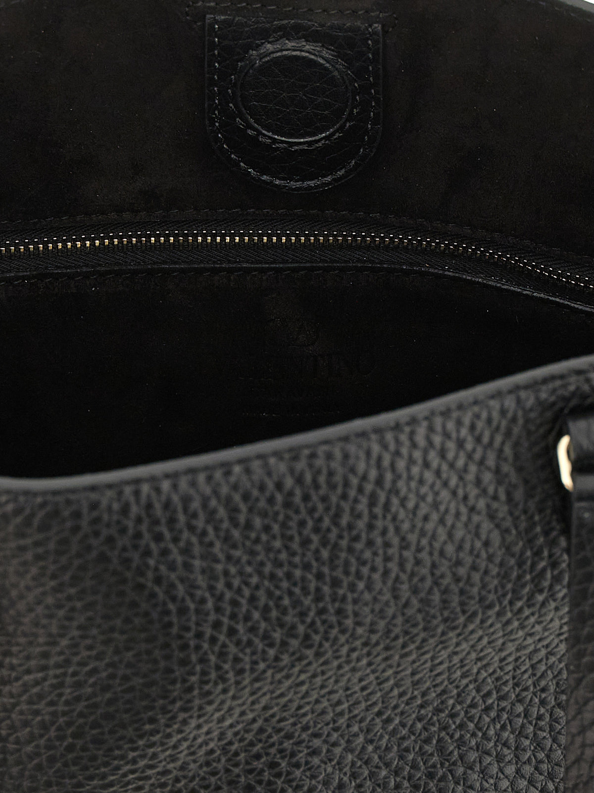 Valentino Garavani Black Calfskin Shoulder Bag