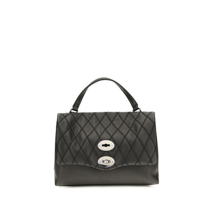 Zanellato Black Calf Leather Bos Taurus Handbag