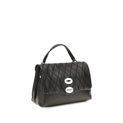 Zanellato Black Calf Leather Bos Taurus Handbag