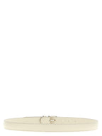 TOTEME White Leather Regular Belt