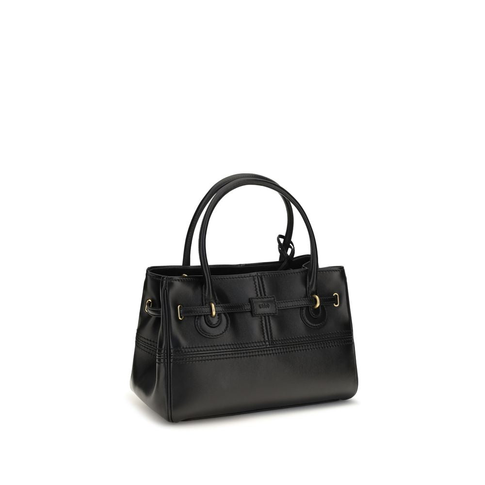 Chloé Black Calf Leather Bos Taurus Shoulder Bag