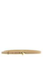 Fabiana Filippi Beige Leather Thin Belt