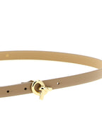 Fabiana Filippi Beige Leather Thin Belt
