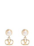 Valentino Garavani Gold Brass Earrings
