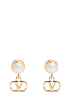 Valentino Garavani Gold Brass Earrings