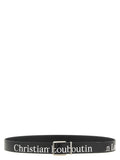 Christian Louboutin Black Calfskin Regular Belt