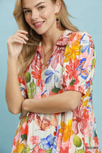 YSONA Umgee Watercolor Floral Tiered Midi Dress — model wearing | Women's Dress | Shop YSONA
