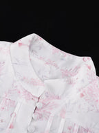 YSONA Floral Print Layered Ruffle Dress — full length view | Women's Dress | Shop YSONA