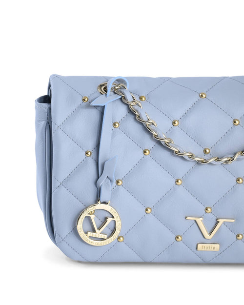 19V69 Italia Blue Leather Shoulder Bag - view 2