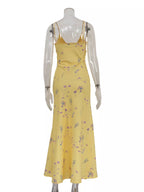 YSONA Floral Spaghetti Straps Maxi Dress — full length view | Women's Dress | Shop YSONA