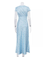 YSONA V-Neck Cap Sleeve Maxi Dress — model wearing | Women's Dress | Shop YSONA