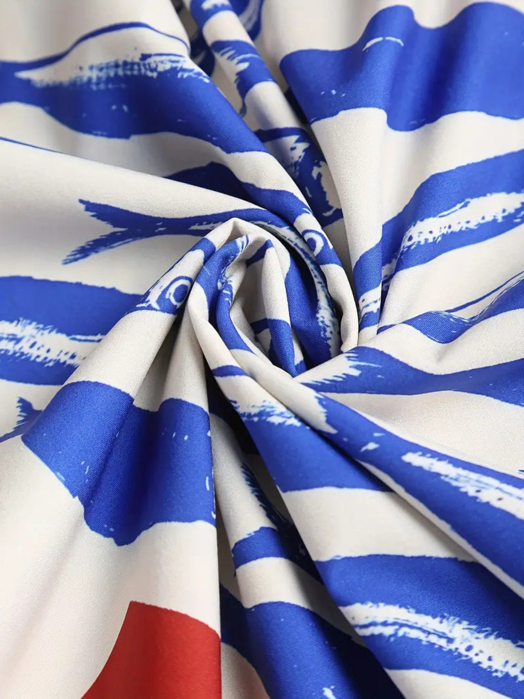 YSONA Sardine Print Spaghetti Strap Midi Dress — close-up view | Women's Dress | Shop YSONA
