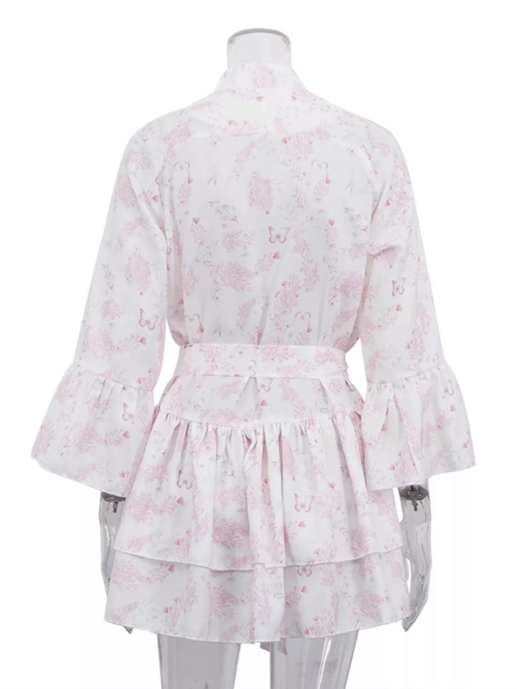YSONA Floral Print Layered Ruffle Dress — close-up view | Women's Dress | Shop YSONA