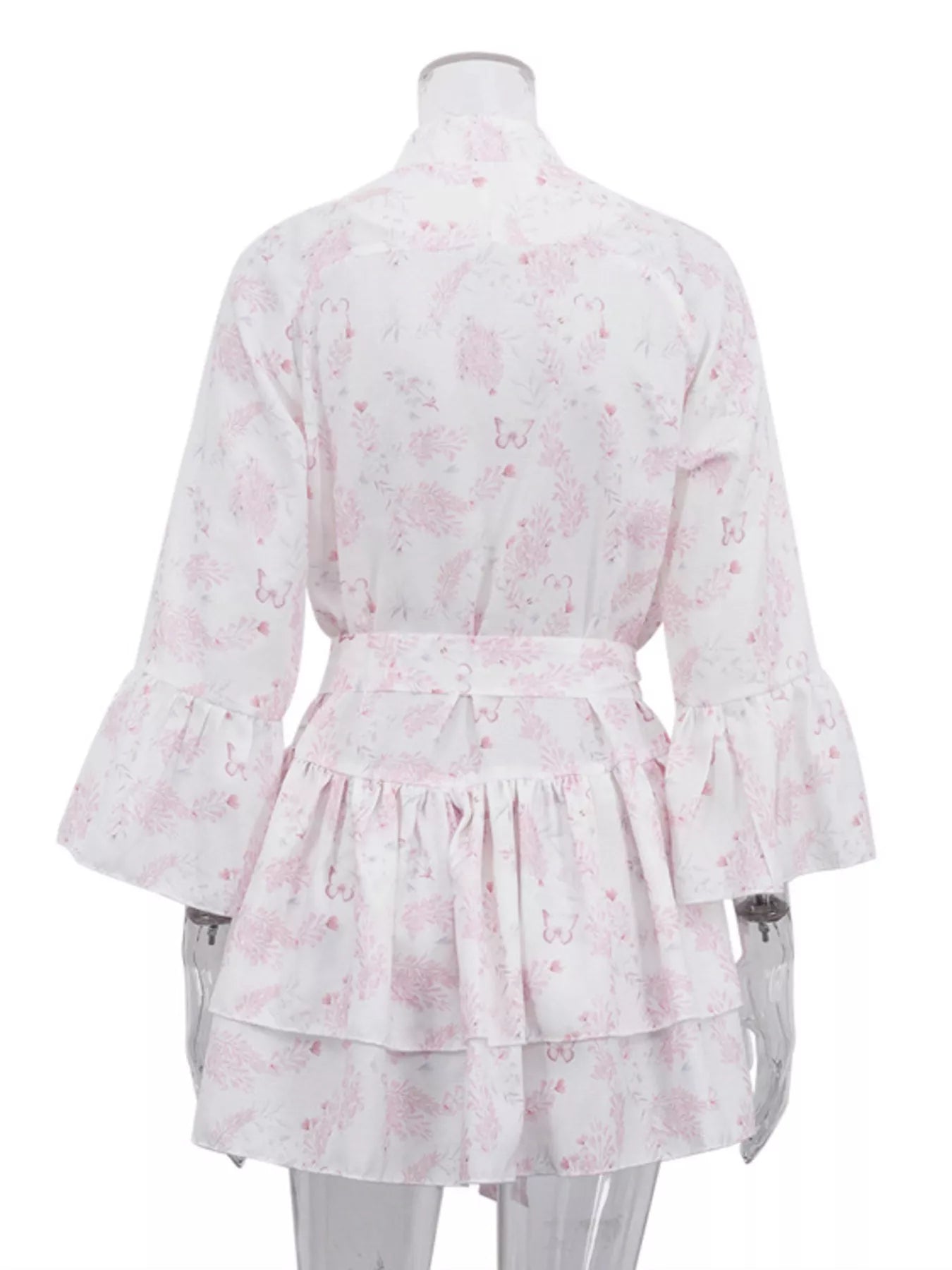 YSONA Floral Print Layered Ruffle Dress — close-up view | Women's Dress | Shop YSONA