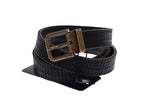 Dolce & Gabbana Blue Leather Logo Belt