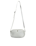 Aniye By White Croc Print Leather Crossbody Sling Bag