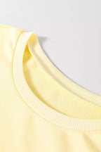 YSONA Round Neck Half Sleeve T-Shirt Dress — close-up view | Women's Dress | Shop YSONA