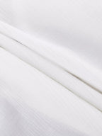 YSONA Slit Puff Sleeve Maxi Dress — fabric detail | Women's Dress | Shop YSONA