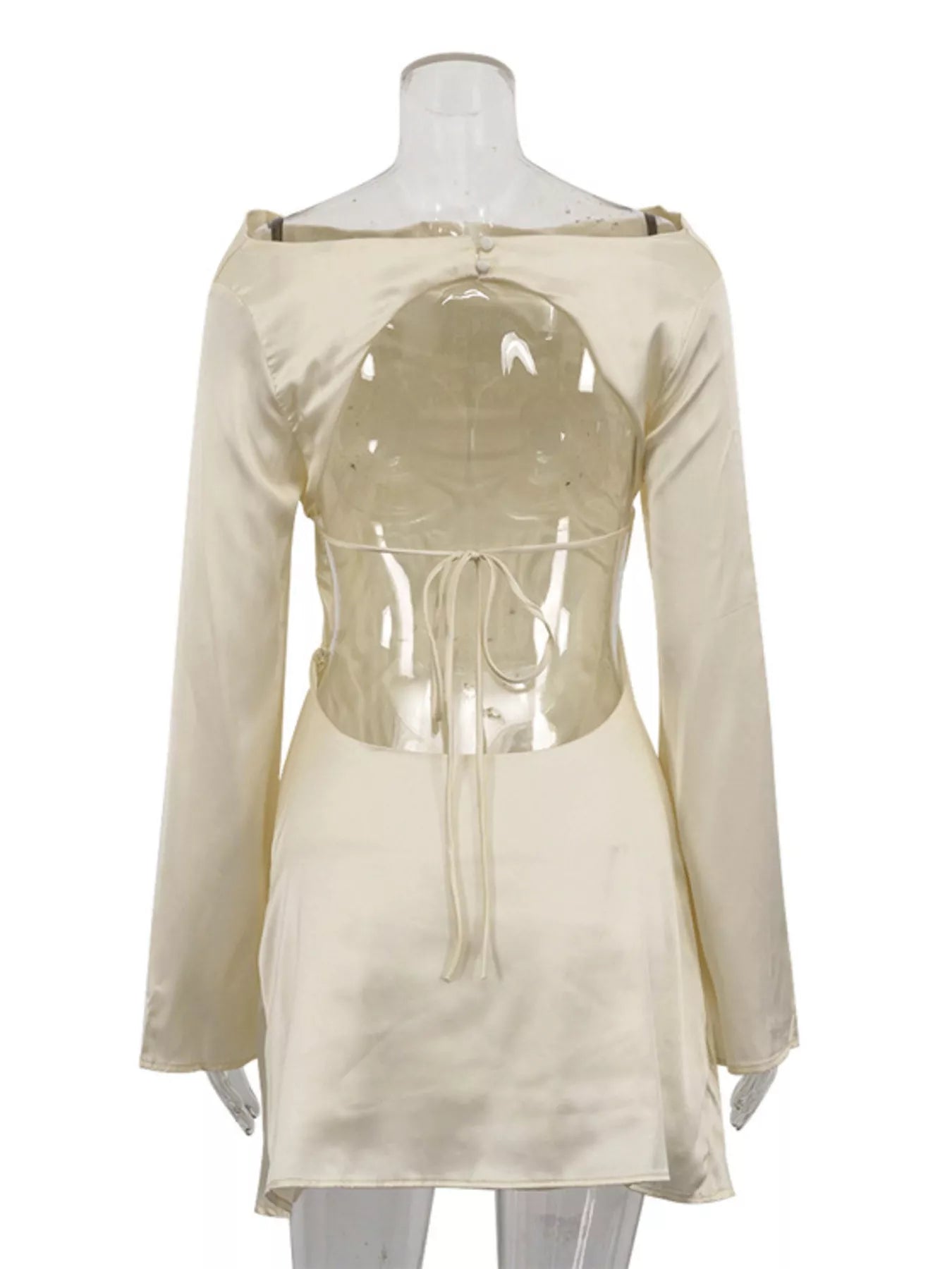 YSONA Backless Long Sleeve Mini Dress — styling view | Women's Dress | Shop YSONA