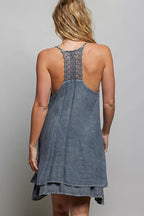 YSONA POL Embroidered Adjustable Strap Mini Dress — side view | Women's Dress | Shop YSONA