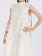 YSONA Floral Embellished Sleeveless Maxi Dress — detail view | Women's Dress | Shop YSONA