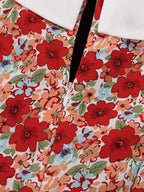 YSONA Ruched Floral Print Puff Sleeve Mini Dress — alternate view | Women's Dress | Shop YSONA
