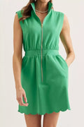 YSONA Sleeveless Zip-Up Mini Dress — front view | Women's Dress | Shop YSONA