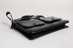 Dolce & Gabbana Black Leather Logo Purse Shoulder Crossbody Bag