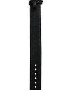 Dolce & Gabbana Black Exotic Leather Gold Tone Metal Buckle Armband