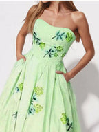YSONA Floral Print Tube Maxi Dress — back view | Women's Dress | Shop YSONA