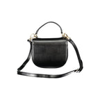 Mario Valentino Nero Polyurethane Women's Bag with Handle and Shoulder Strap