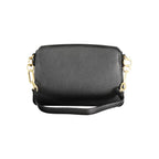 Mario Valentino Nero Polyurethane Women's Bag With Adjustable Shoulder Strap