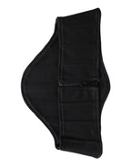 Dolce & Gabbana Black Cotton Waist Tuxedo Belt Cummerbund